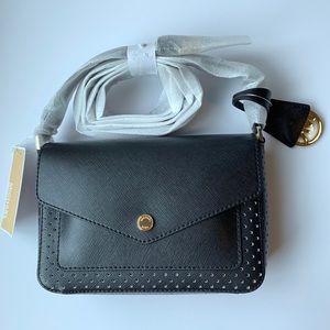 MICHAEL KORS Greenwich Flap Crossbody Leather Bag